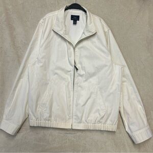 Brooks Brothers 346 White Windbreaker Jacket